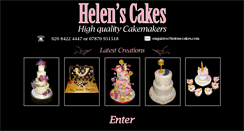 Desktop Screenshot of helens-cakes.com